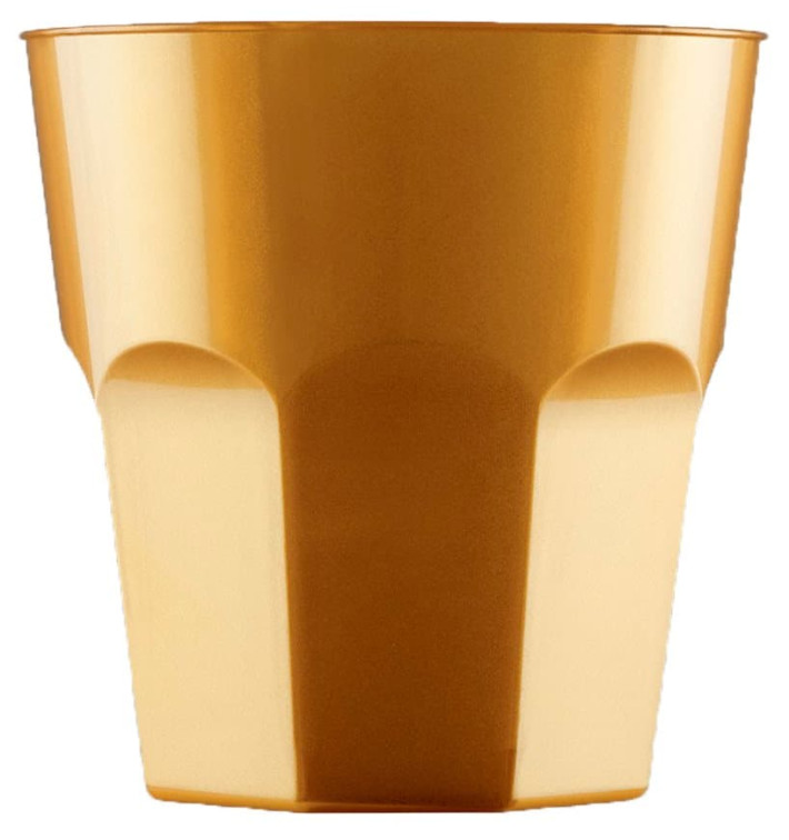 Plastové Kelímek na Koktejl Zlato PS Ø73mm 220ml (1000 Kousky) Plastové Kelímek na Koktejl Zlato PS Ø73mm 220ml (1000 Kousky)