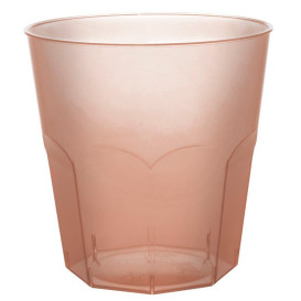 Plastové Kelímek Hnědý Průhledný PS Ø73mm 220ml (50 Kousky)