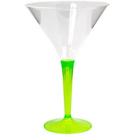 Plastové Sklenice na Koktejl s Černou Zelený 100 ml (48 Kousky)