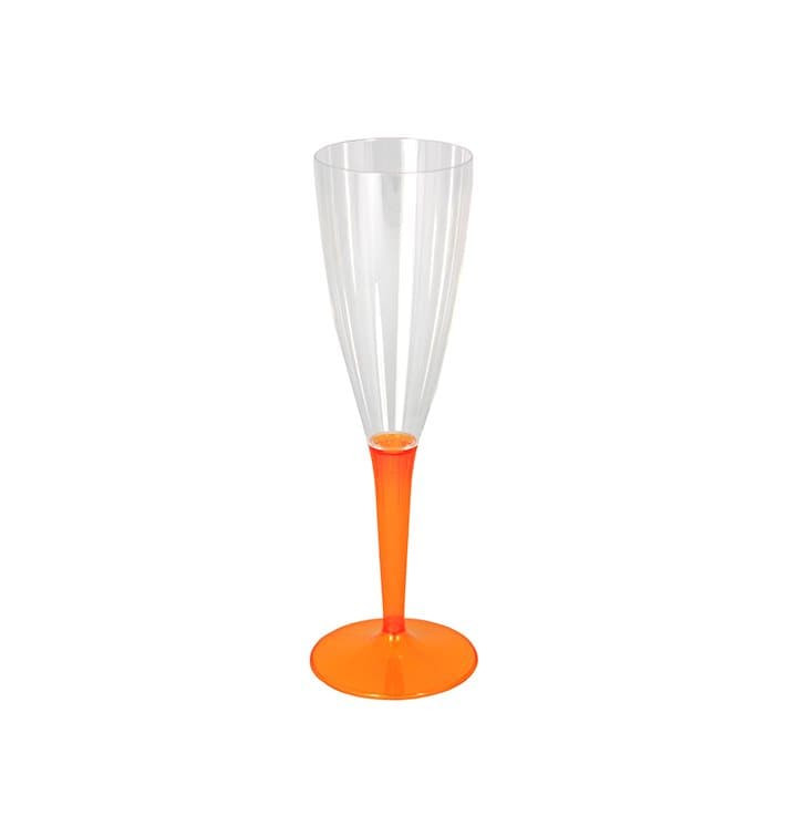 Plastové Sklenice Cava s Černou Oranžový 100ml (72 Kousky) Plastové Sklenice Cava s Černou Oranžový 100ml (72 Kousky)