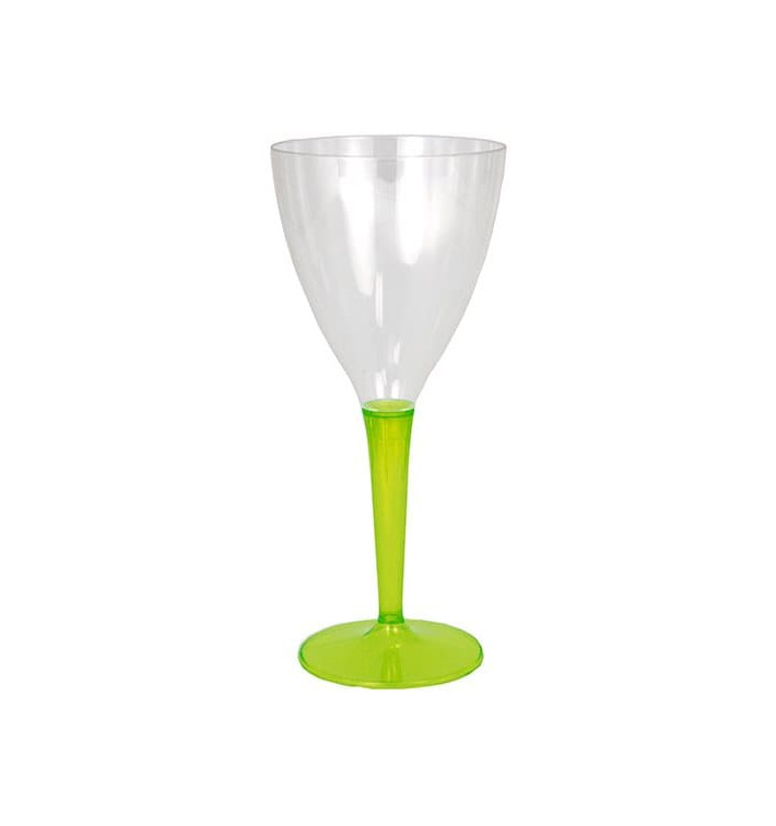 Plastové Sklenice na Víno s Černou Zelený 130ml (60 Kousky) Plastové Sklenice na Víno s Černou Zelený 130ml (60 Kousky)