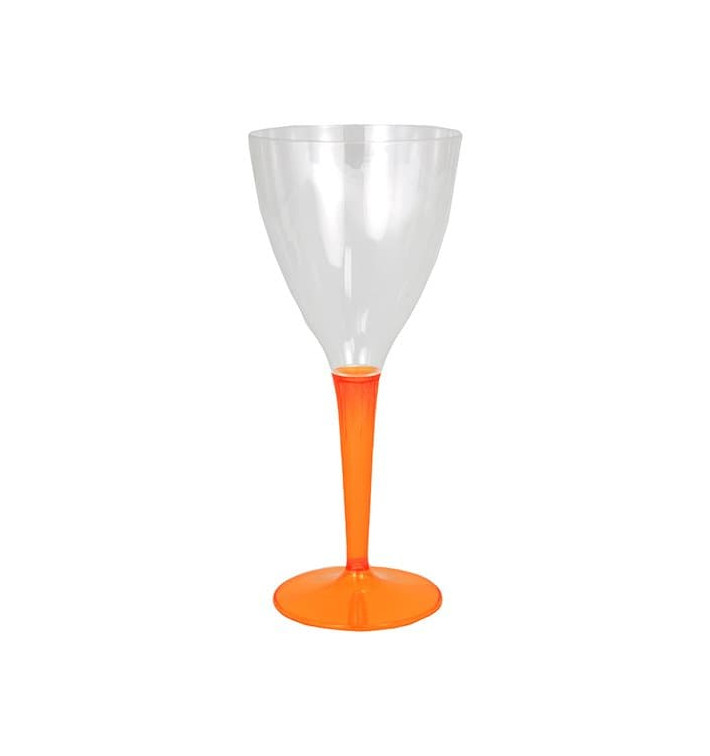 Plastové Sklenice na Víno s Černou Oranžový 130ml (6 Kousky) Plastové Sklenice na Víno s Černou Oranžový 130ml (6 Kousky)