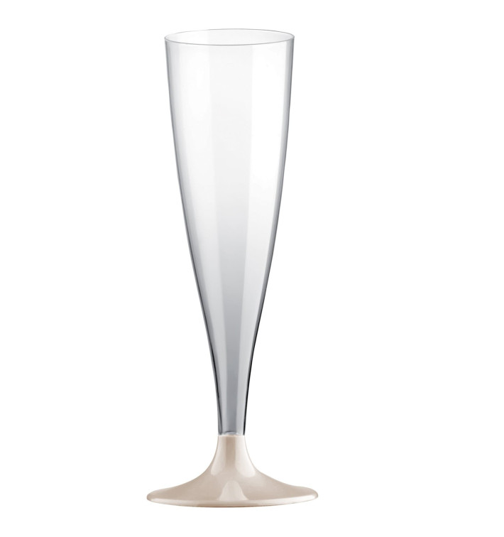 Plastové Sklenice Cava s Černou Krémový 140ml 2P (400 Kousky) Plastové Sklenice Cava s Černou Krémový 140ml 2P (400 Kousky)