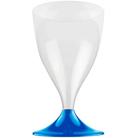 Plastové Sklenice na Víno s Černou Modrý Mediterraneo 200ml 2P (400 Kousky)