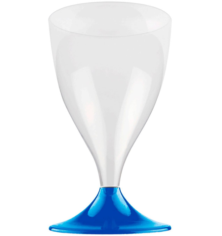 Plastové Sklenice na Víno s Černou Modrý Mediterraneo 200ml 2P (400 Kousky) Plastové Sklenice na Víno s Černou Modrý Mediterraneo 200ml 2P (400 Kousky)