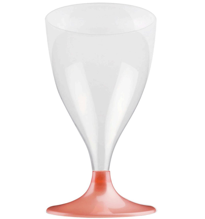 Plastové Sklenice na Víno s Černou Broskev Perlový 200ml 2P (400 Kousky) Plastové Sklenice na Víno s Černou Broskev Perlový 200ml 2P (400 Kousky)