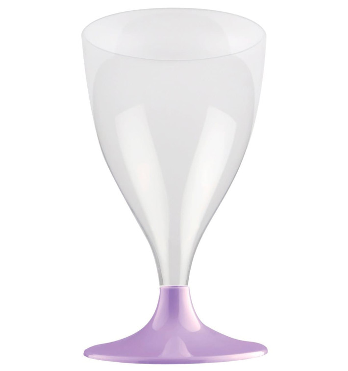 Plastové Sklenice na Víno s Černou Šeřík 200ml 2P (20 Kousky) Plastové Sklenice na Víno s Černou Šeřík 200ml 2P (20 Kousky)
