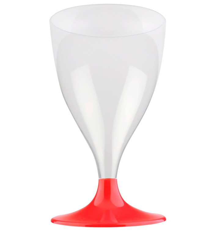 Plastové Sklenice na Víno s Černou Červené Průhledný 200ml 2P (20 Kousky) Plastové Sklenice na Víno s Černou Červené Průhledný 200ml 2P (20 Kousky)
