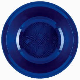 Plastové Talíř Hluboký Modrý Round PP Ø195mm (600 Kousky)