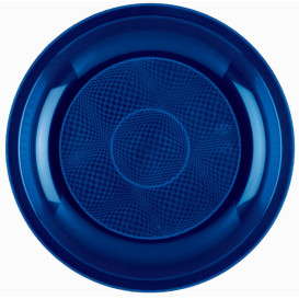 Plastové Talíř Plochá Modrý Round PP Ø220mm (600 Kousky)