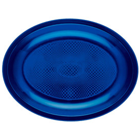 Podnos Oválný Modrý Round PP 255x190mm (50 Kousky)
