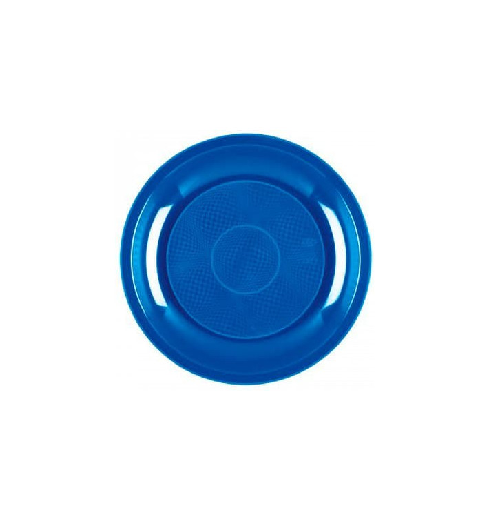 Plastové Talíř Plochá Modrý Mediterraneo Round PP Ø220mm (600 Kousky) Plastové Talíř Plochá Modrý Mediterraneo Round PP Ø220mm (600 Kousky)