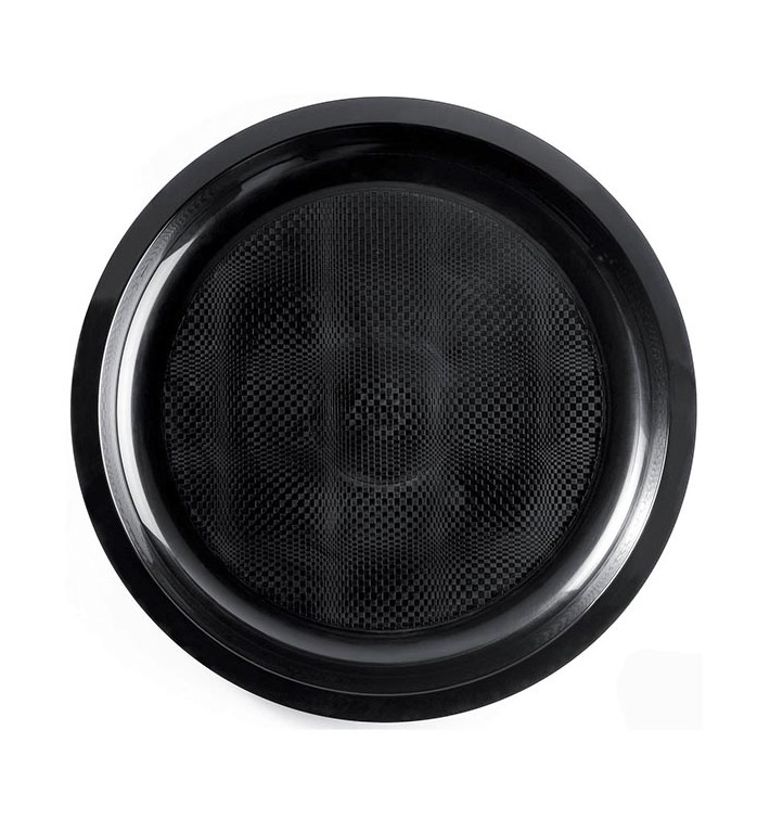 Plastové Talíř Černá Round PP Ø290mm (25 Kousky) Plastové Talíř Černá Round PP Ø290mm (25 Kousky)