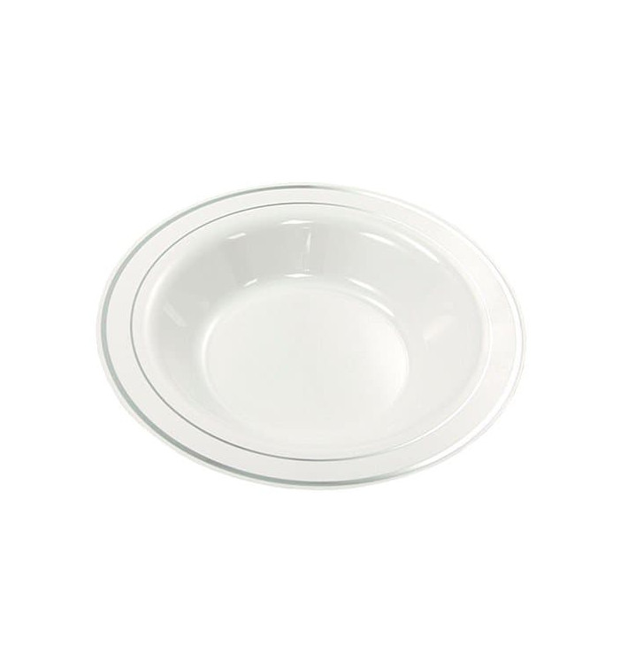 Plastové Talíř na Polévku Ribete Stříbrný 23cm (20 Kousky) Plastové Talíř na Polévku Ribete Stříbrný 23cm (20 Kousky)