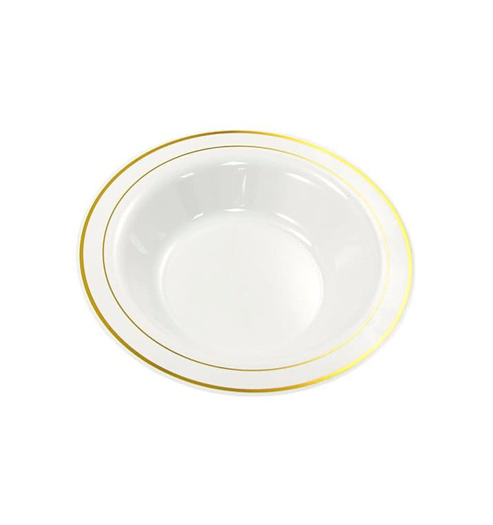 Plastové Talíř na Polévku Ribete Zlato 23cm (20 Kousky) Plastové Talíř na Polévku Ribete Zlato 23cm (20 Kousky)