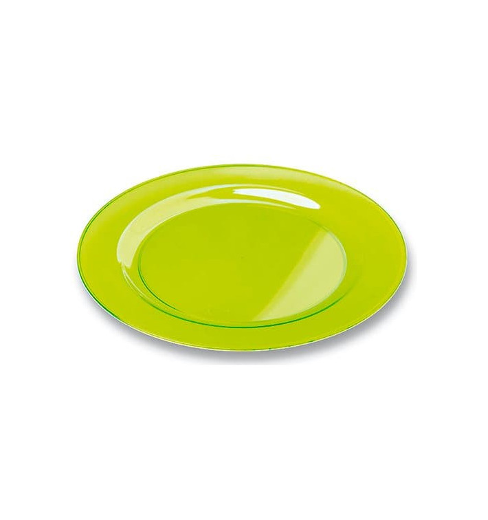 Plastové Talíř Kulatý Extra Tuhý Zelený 19cm (10 Kousky) Plastové Talíř Kulatý Extra Tuhý Zelený 19cm (10 Kousky)