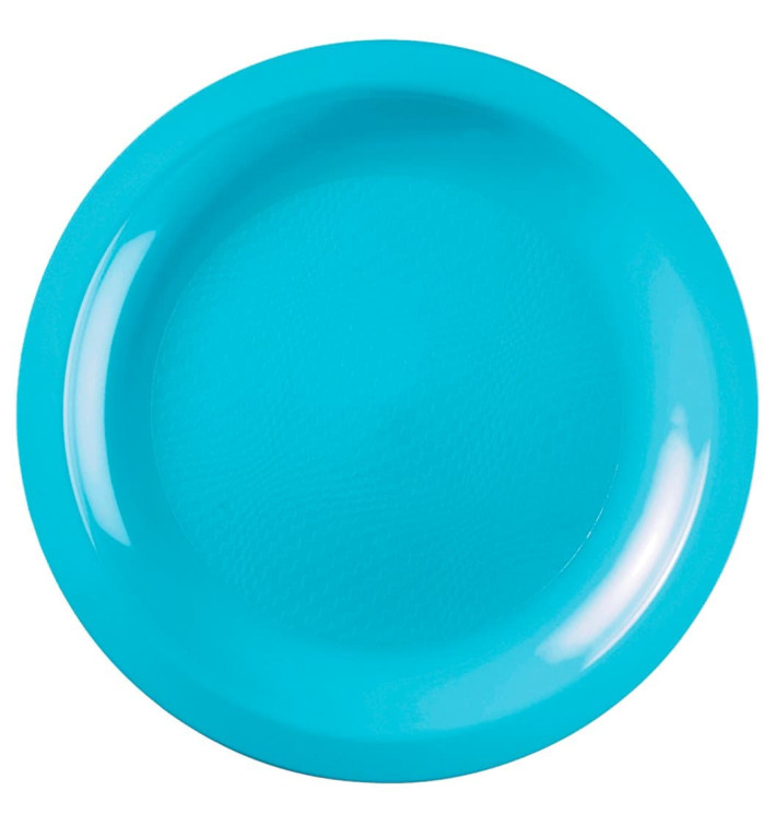 Plastové Talíř Plochá Tyrkysová Round PP Ø220mm (50 Kousky) Plastové Talíř Plochá Tyrkysová Round PP Ø220mm (50 Kousky)