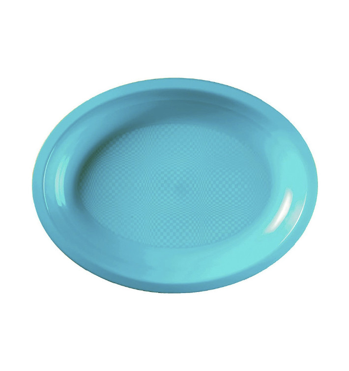 Podnos Oválný Tyrkysová Round PP 315x220mm (25 Kousky) Podnos Oválný Tyrkysová Round PP 315x220mm (25 Kousky)