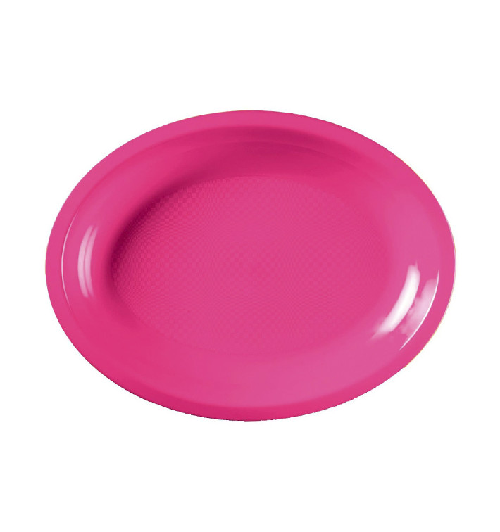 Podnos Oválný Fuchsie Round PP 255x190mm (600 Kousky) Podnos Oválný Fuchsie Round PP 255x190mm (600 Kousky)