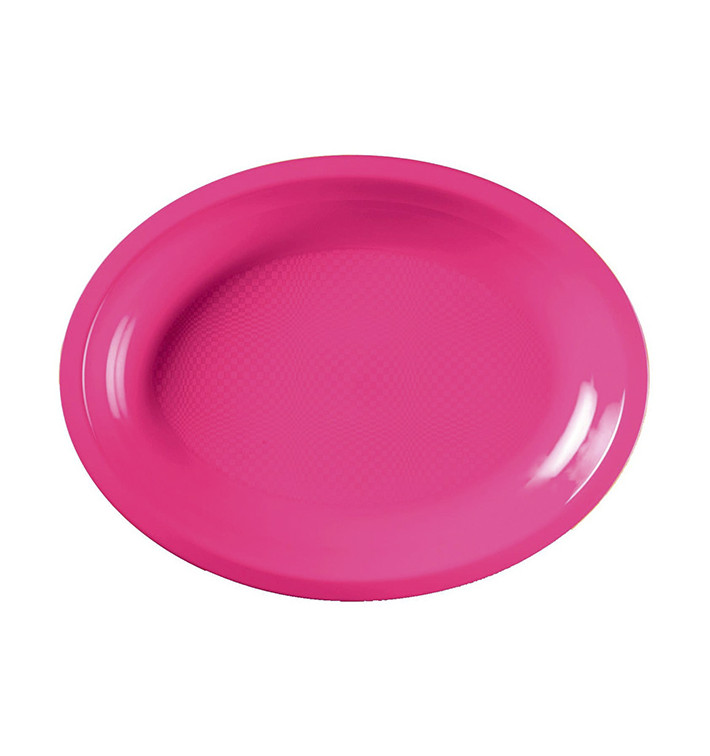 Podnos Oválný Fuchsie Round PP 315x220mm (300 Kousky) Podnos Oválný Fuchsie Round PP 315x220mm (300 Kousky)