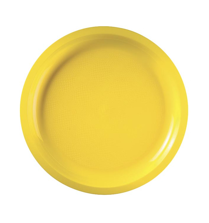 Plastové Talíř Žlutá Round PP Ø290mm (300 Kousky) Plastové Talíř Žlutá Round PP Ø290mm (300 Kousky)