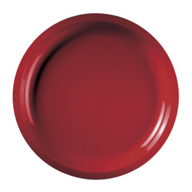 Plastové Talíř Červené Round PP Ø290mm (25 Kousky)