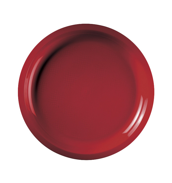 Plastové Talíř Červené Round PP Ø290mm (25 Kousky) Plastové Talíř Červené Round PP Ø290mm (25 Kousky)