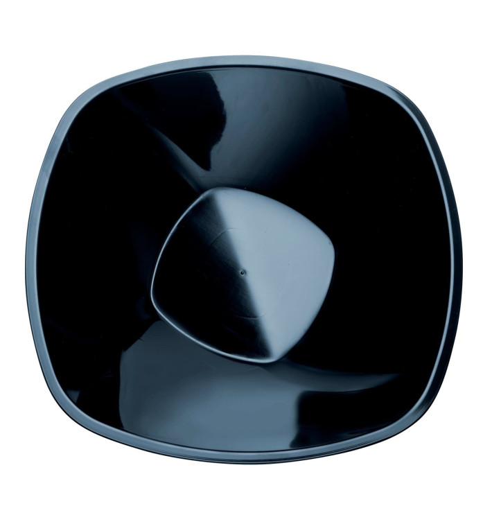 Plastové Misky PP "Square" Černá 1250ml Ø21cm (60 Kousky) Plastové Misky PP "Square" Černá 1250ml Ø21cm (60 Kousky)