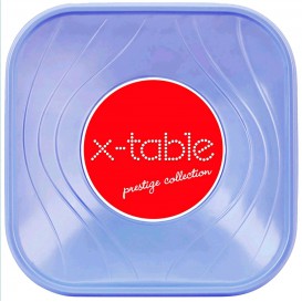 Plastové Misky PP Čtvercový " X-Table " Fialový 18x18cm (120 Kousky)