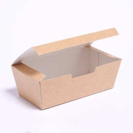 Krabička na Potraviny pro Fast Food Kraft 16,5x7,5x6cm (600 Kousky)