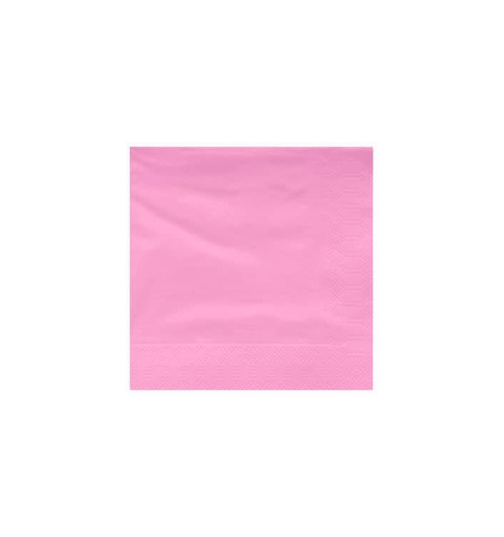 Papírové Ubrousky Dekorativní "Okraj" Růžová 40x40cm (50 Kousky) Papírové Ubrousky Dekorativní "Okraj" Růžová 40x40cm (50 Kousky)