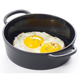 Mini Paella Černá pro Ochutnávky PP 90mm (6 Kousky)