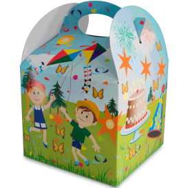 Menu Box Dětský Oslava 131x131x115mm (250 Kousky)