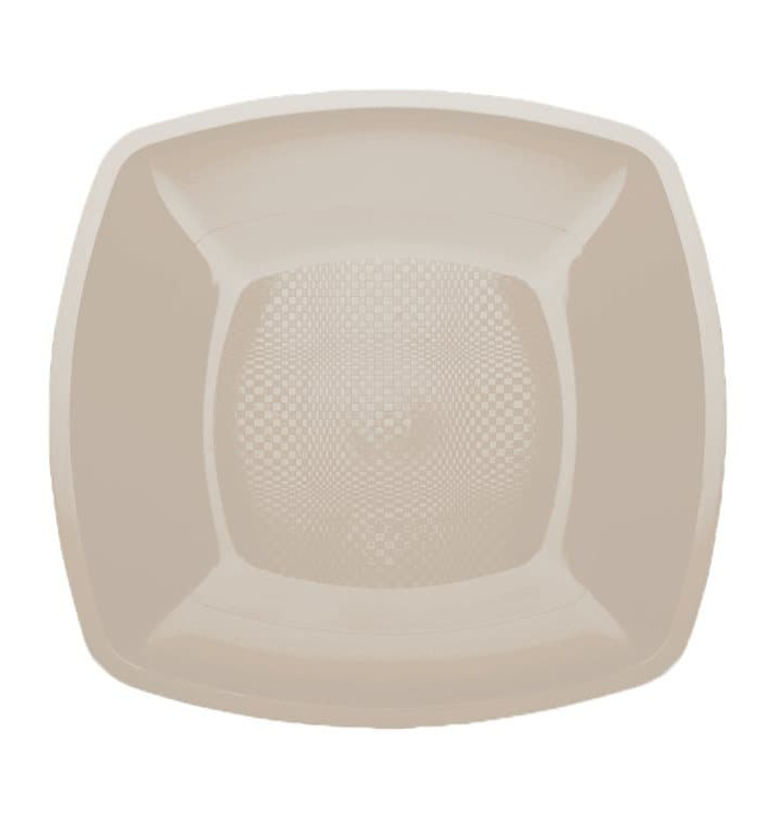 Plastové Talíř Plochá Béžový Square PP 230mm (25 Kousky) Plastové Talíř Plochá Béžový Square PP 230mm (25 Kousky)