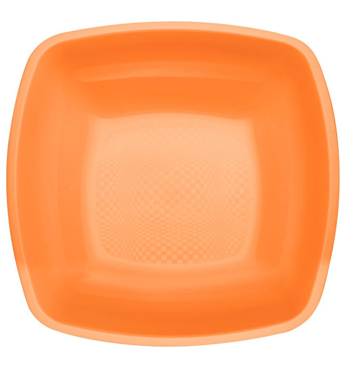 Plastové Talíř Hluboký Oranžový Square PP 180mm (300 Kousky) Plastové Talíř Hluboký Oranžový Square PP 180mm (300 Kousky)