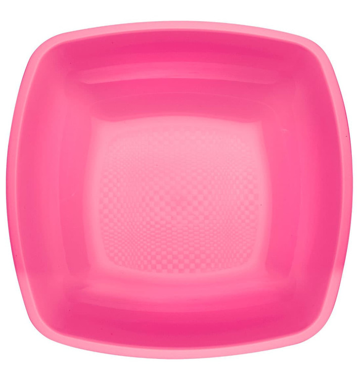 Plastové Talíř Hluboký Fuchsie Square PP 180mm (25 Kousky) Plastové Talíř Hluboký Fuchsie Square PP 180mm (25 Kousky)