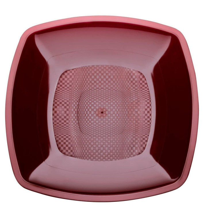 Plastové Talíř Hluboký Bordeaux Square PP 180mm (25 Kousky) Plastové Talíř Hluboký Bordeaux Square PP 180mm (25 Kousky)