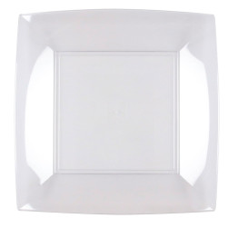 Plastové Talíř Plochá Průhledný Pěkný PS 230mm (300 Kousky)