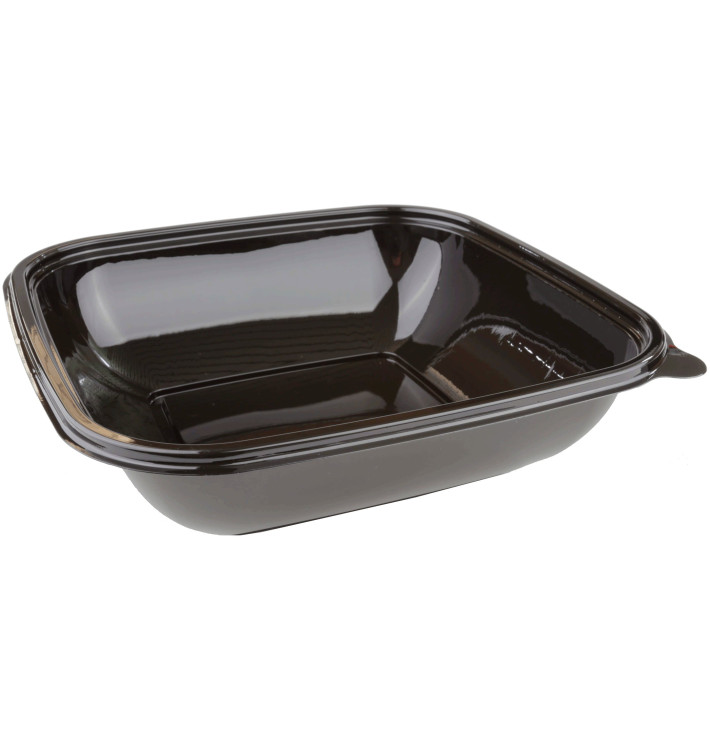 Plastové Misky Černá PET 750ml 190x190x40mm (50 Kousky) Plastové Misky Černá PET 750ml 190x190x40mm (50 Kousky)