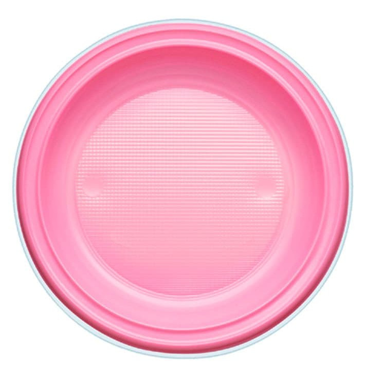 Plastové Talíř PS na Polévku Růžová Ø220mm (30 Kousky) Plastové Talíř PS na Polévku Růžová Ø220mm (30 Kousky)