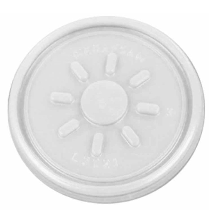 Plastové Víčko PS Čirý Hladká Foam Ø7,4cm (1000 Kousky) Plastové Víčko PS Čirý Hladká Foam Ø7,4cm (1000 Kousky)