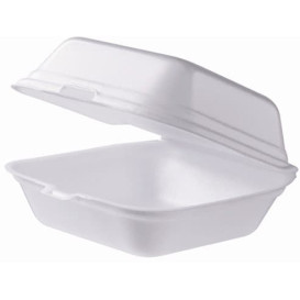 Krabička na Hamburger FOAM Málo Bílá (125 Kousky)