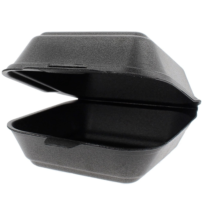 Krabička na Hamburger FOAM Velkým Černá (500 Kousky) Krabička na Hamburger FOAM Velkým Černá (500 Kousky)