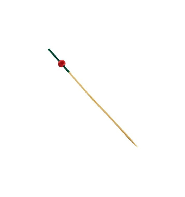 Bambusové Špejle " Portugalsko " Zelený a Červené 120mm (200 Kousky) Bambusové Špejle " Portugalsko " Zelený a Červené 120mm (200 Kousky)