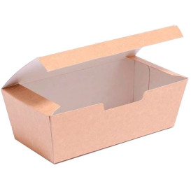 Krabička na Potraviny pro Fast Food Kraft 16,5x7,5x6cm (25 Kousky)