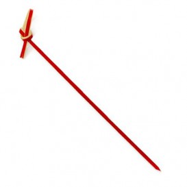 Bambusové Špejle " Mašlí " Červené 180mm (200 Kousky)