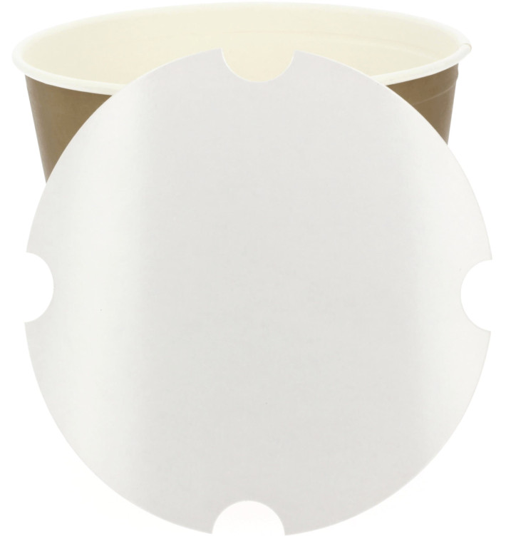 Papírový Kbelík na Kuře s Víčko Karton 5100ml (100 Kousky) Papírový Kbelík na Kuře s Víčko Karton 5100ml (100 Kousky)