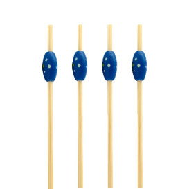 Bambusové Špejle " Punteado " Modrý 120mm (5000 Kousky)