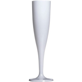 Plastové Sklenice na Cava Bílá 115ml 1P (120 Kousky)