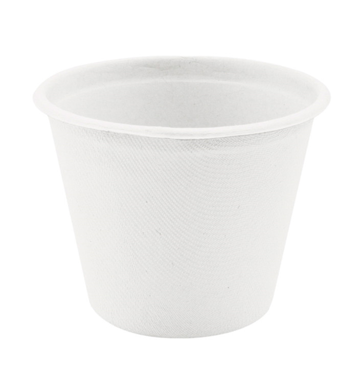 Miska z Cukrové Třtiny Bílá Ø95mm 425ml (50 Kousky) Miska z Cukrové Třtiny Bílá Ø95mm 425ml (50 Kousky)